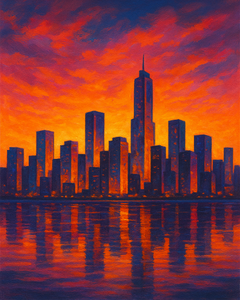 Reflection Under the Sunset Reflection Under the Sunset