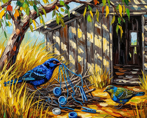 Bowerbirds Courtship in the Bush Bowerbirds Courtship in the Bush