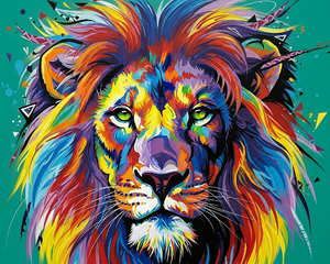 Colourful Majestic Lion Colourful Majestic Lion