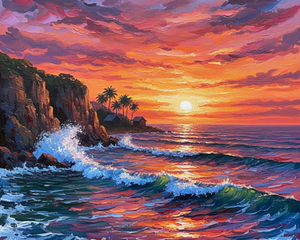 Coastal Escape During Sunset Coastal Escape During Sunset