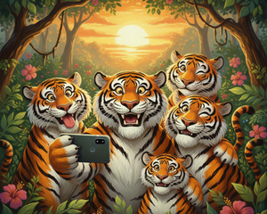 Tiger Squad Selfie Tiger Squad Selfie