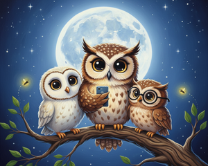 Night Owls Snap a Selfie Night Owls Snap a Selfie