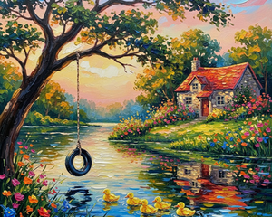 Duckling by the Riverside Cottage Duckling by the Riverside Cottage