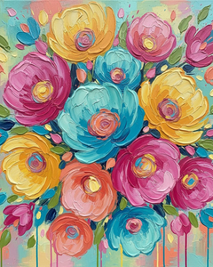 Colourful Abstract Floral Art Colourful Abstract Floral Art