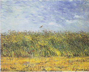 Wheat Field with a Lark by Van Gogh