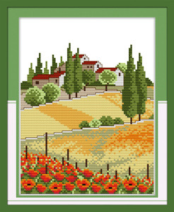 Cross Stitch Kits - Yellow Town Cross Stitch Kits - Yellow Town