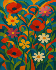 Abstract Garden in Motion