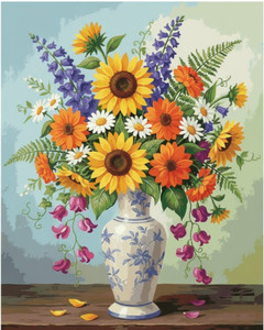 Blossoms in White Vase