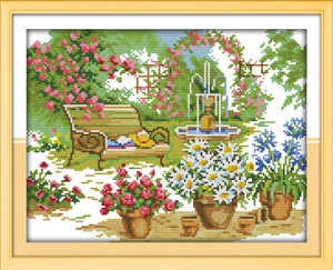 Cross Stitch Kits - Flowers Garden Cross Stitch Kits - Flowers Garden
