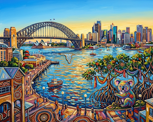 The Abstract of Sydney Harbour View