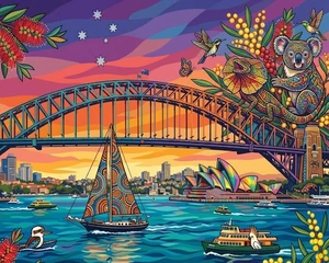 Harbour Hues and Dreamtime Sails