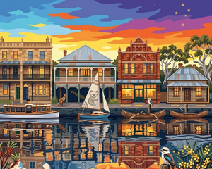 Aussie Houses on the Riverside