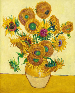 Golden Sunflowers inspired by Van Gogh