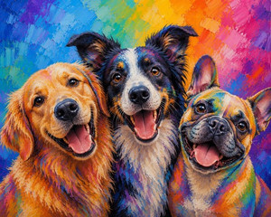 Three Funny Dogs