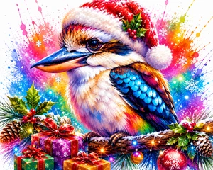Rainbow Kookaburra Christmas Celebration