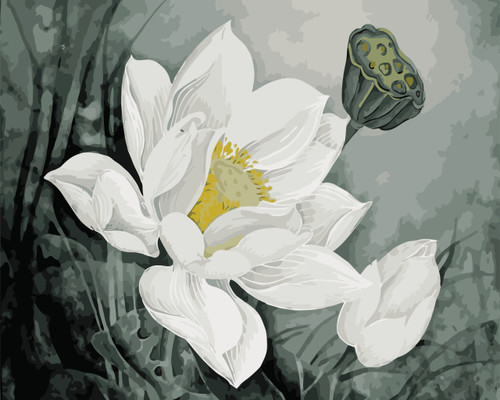 Calm and Peaceful Paint by Numbers Kit