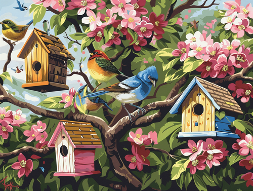 Birds and Flowers Birds and Flowers