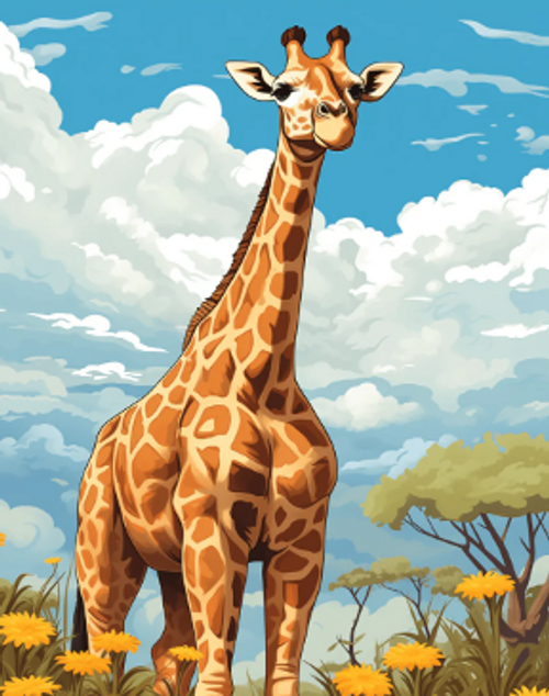 Giraffe in Jungle Giraffe in Jungle