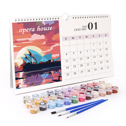 Paint by numbers - 2026 Calendar City Collection