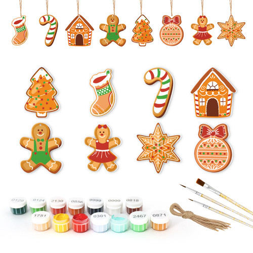 Paint by Numbers Christmas Ornaments - Collection 4