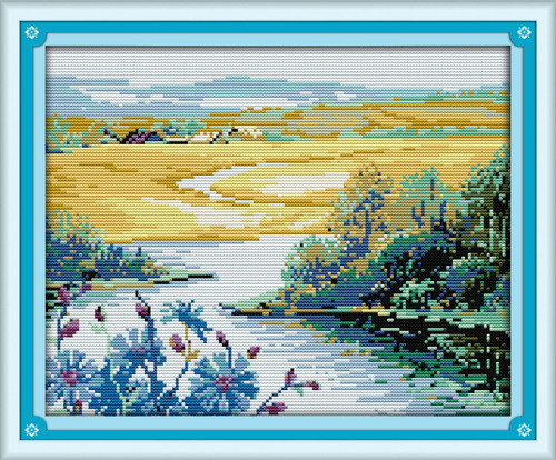 Arrival of Spring Cross Stitch Kit 44x37cm