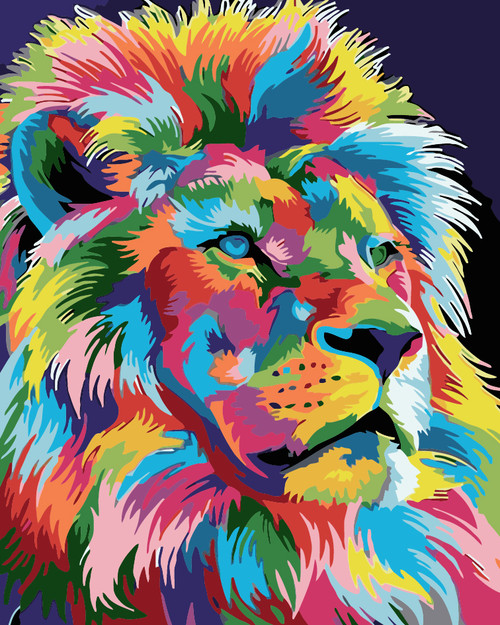 Colourful Lion King
