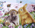 Rabbit and Butterflies Paint by Numbers Kit - 40x50cm