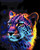 Neon Light Leopard - Made to Order Paint by Numbers
