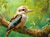 Blue Wing Kookaburra