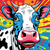 pop art cow