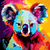 pop art koala