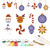 Paint by Numbers Christmas Ornaments - Collection 14