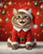 Kitten in Santa Suit