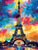 Colourful Eiffel Tower