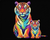 Two Colourful Tigers