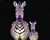 Two Colourful Zebras