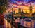 London Sunset Along the Thames