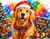 Rainbow Retriever Christmas Celebration