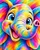 Colourful Elephant Head