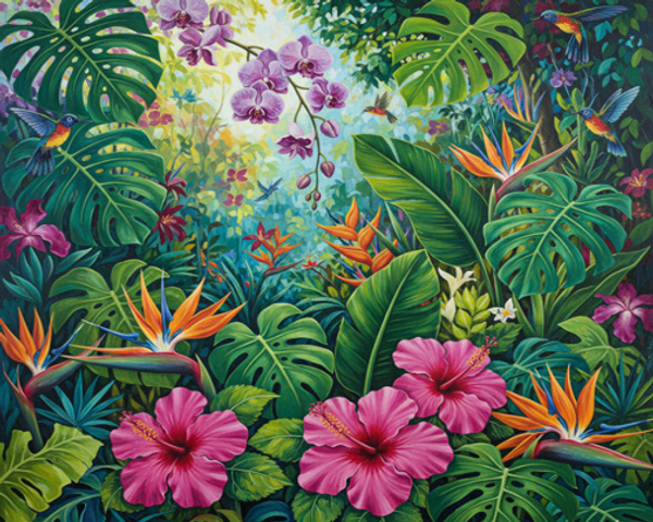 Tropical Jungle Bloomscape Tropical Jungle Bloomscape