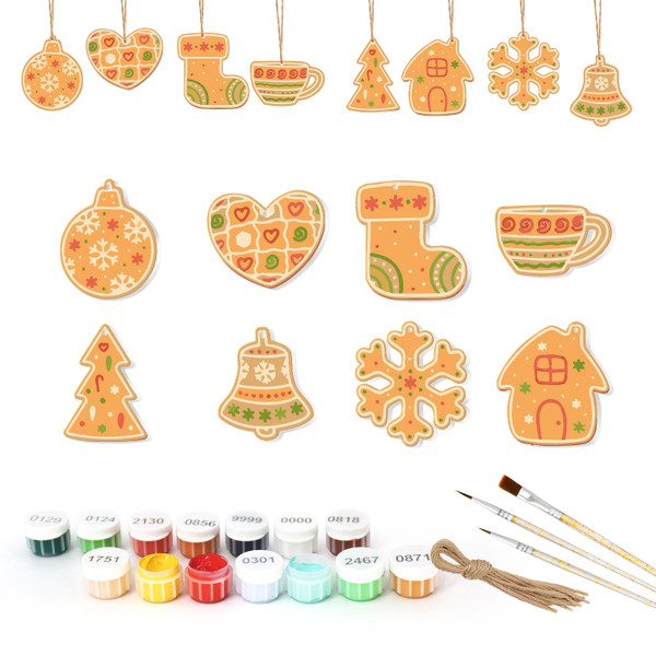 Paint by Numbers Christmas Ornaments - Collection 17