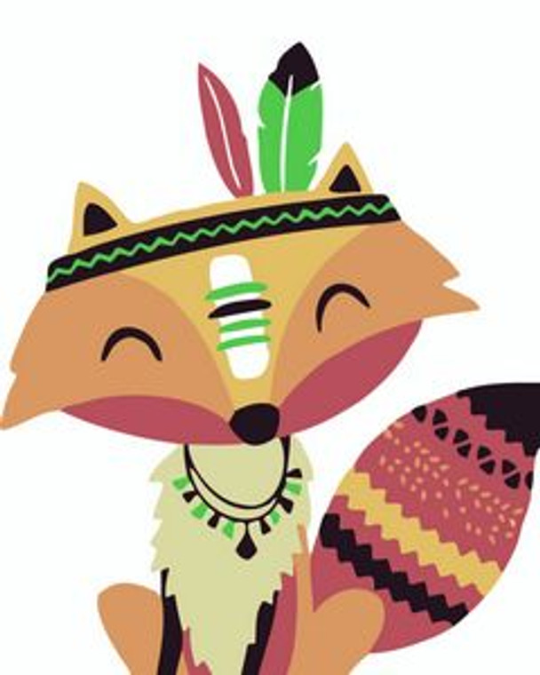 Tribal Fox Paint by Numbers 20x30cm Kit