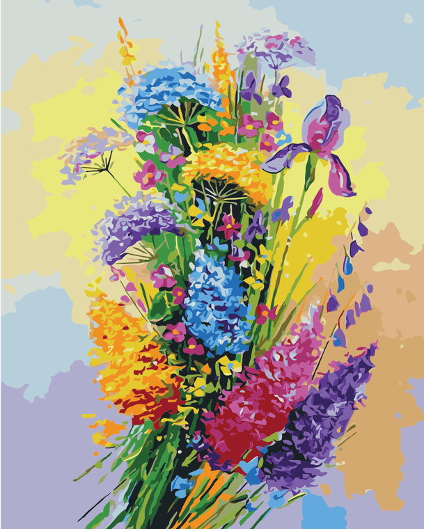 Colourful Flora Paint by Numbers Kit