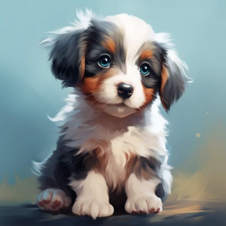 Baby Puppy - Made to Order Paint by Numbers