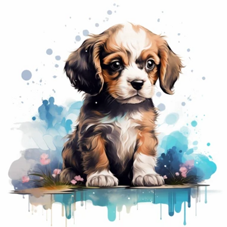 Baby Cavalier - Made to Order Paint by Numbers