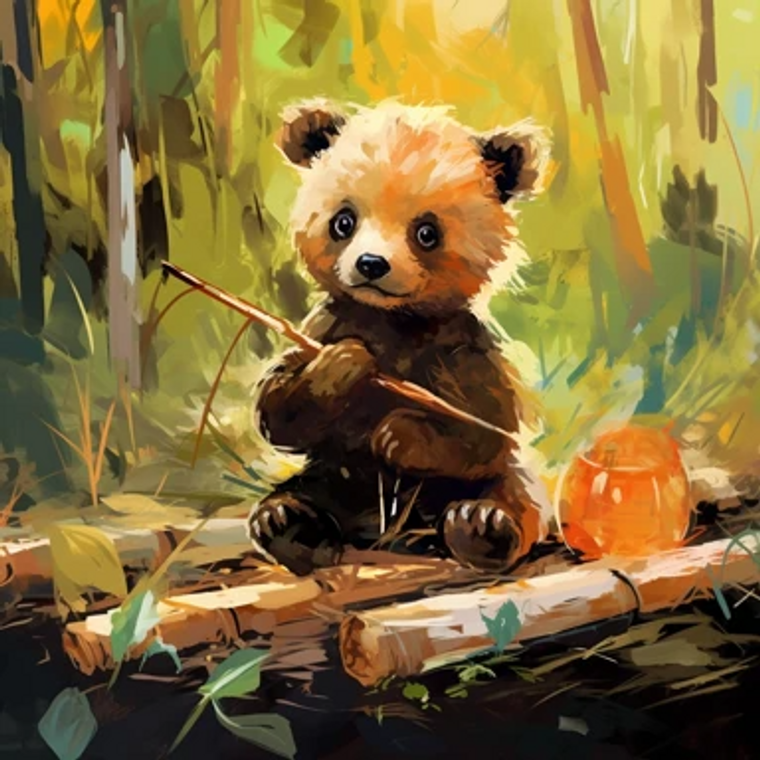 Baby Panda - Made to Order Paint by Numbers