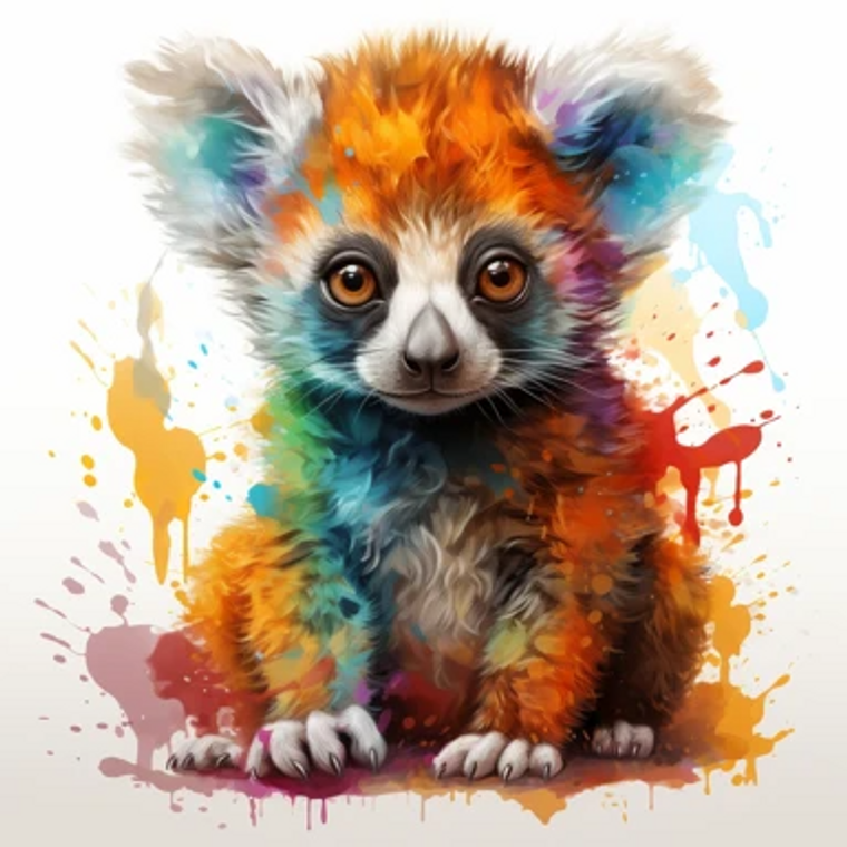 Baby Lemur - Made to Order Paint by Numbers