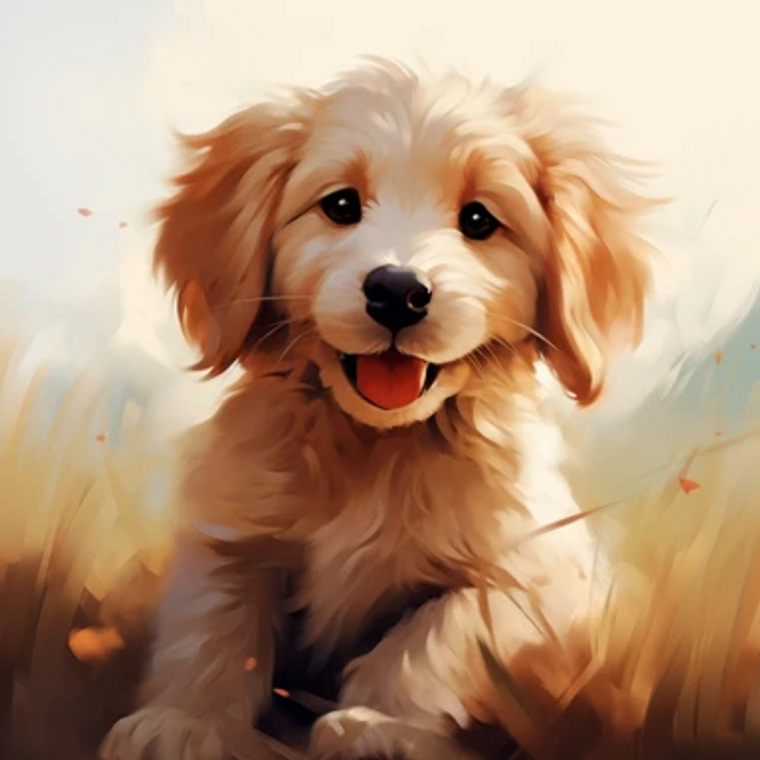 Baby Golden Retriever - Made to Order Paint by Numbers
