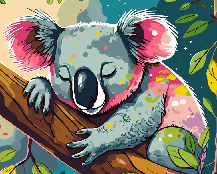 Sleepy Koala - Made to Order Paint by Numbers