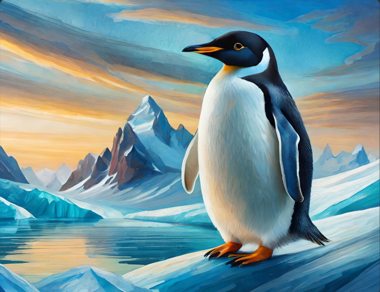 Majestic Penguin - Made to Order Paint by Numbers